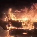 Chatra fire in haywa