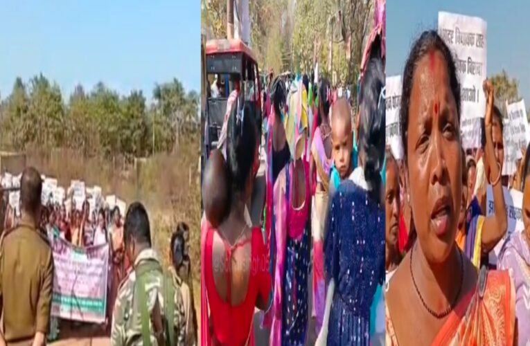 गोद में मासूम बच्चे, आंखों में उम्मीद… हक के लिए 16 किमी पैदल चलीं मांएं, मंत्री कार्यालय पहुंचकर किया विरोध