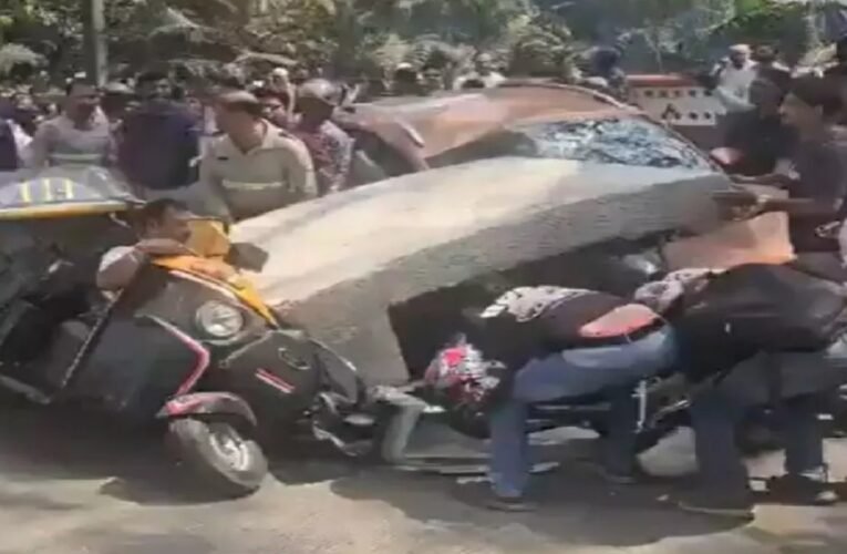 मुंबई में निर्माणाधीन मेट्रो पिलर गिरने से हादसा: मुलुंड में एक की मौत, तीन घायल