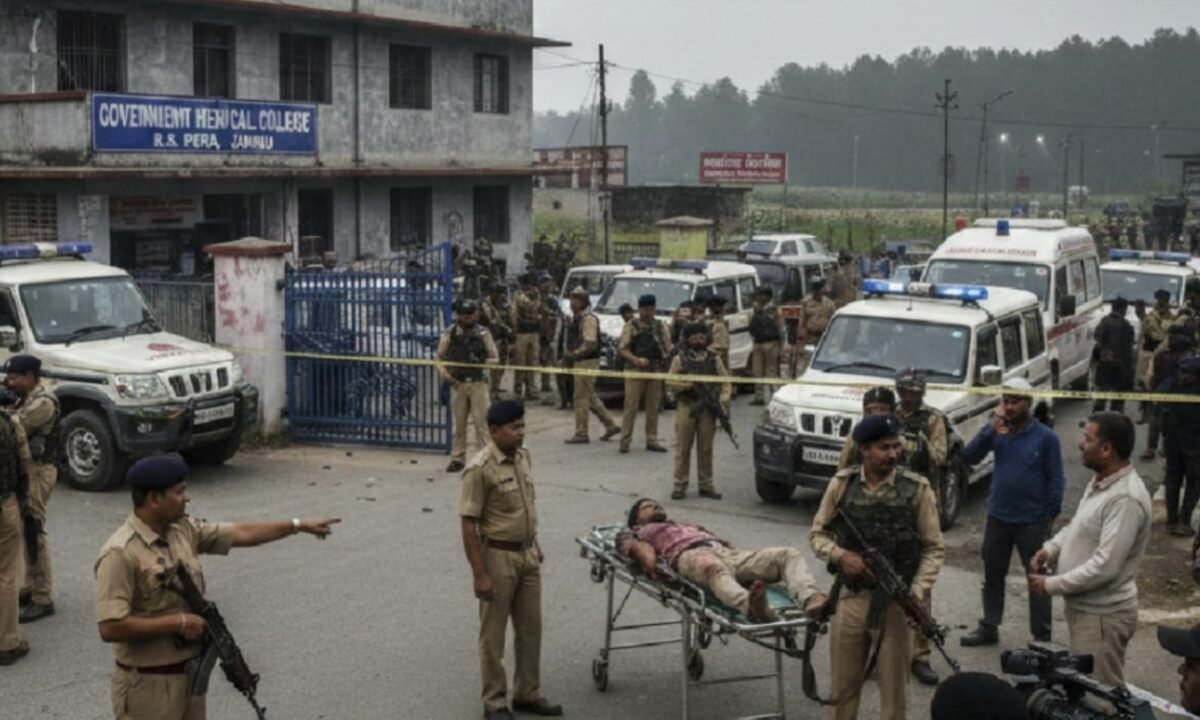 जम्मू के आरएस पुरा बाल सुधार गृह से सनसनीखेज वारदात: दो पाकिस्तानी नागरिक समेत तीन कैदी फायरिंग कर फरार, दो पुलिसकर्मी घायल 42 20260217 072621