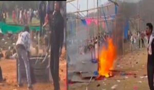 साहिबगंज: जाने क्यों फुटबॉल मैच बना 'रणभूमि', दर्शकों और कमेटी के बीच खूनी संघर्ष; टेंट-डीजे में लगाई आग 12 20260222 154241