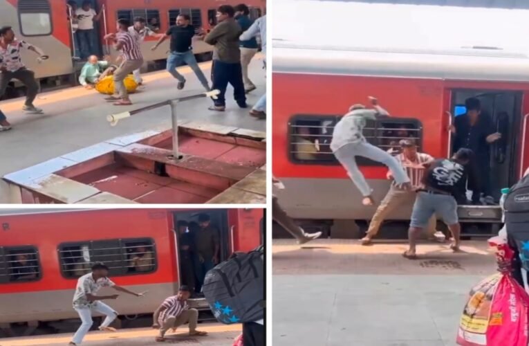 छठ महापर्व पर घर जाने को लेकर  ट्रेनों मे भारी भीड़: बिहार जाने वाले यात्री भिड़े, मारपीट का वायरल वीडियो