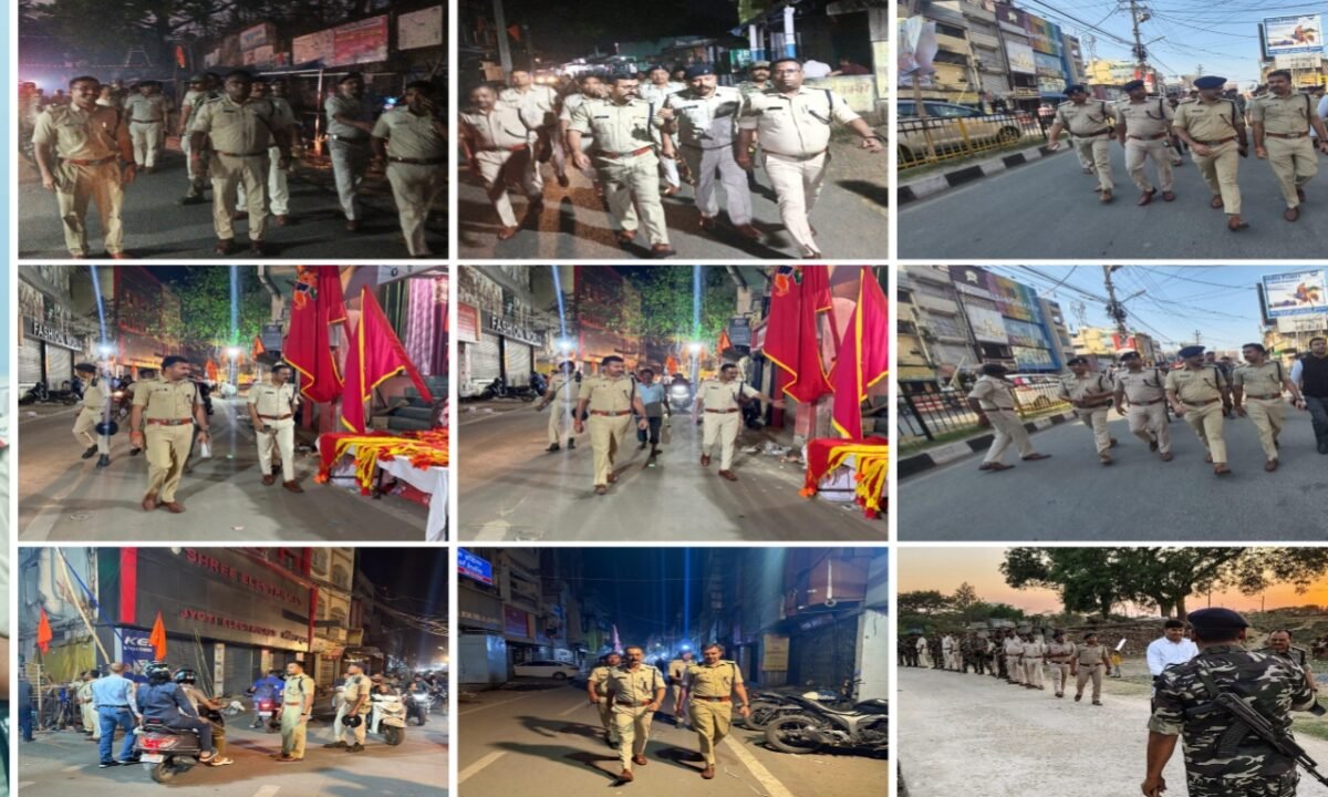 रामनवमी को लेकर पूरे झारखंड में पुलिस अलर्ट मूड में ...राज्य के लगभग सभी जिलों में फ्लैग मार्च निकाले गए। 13 20260326 220320