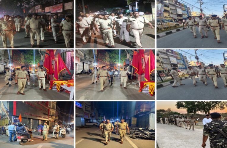 रामनवमी को लेकर पूरे झारखंड में पुलिस अलर्ट मूड में ...राज्य के लगभग सभी जिलों में फ्लैग मार्च निकाले गए। 17 20260326 220320