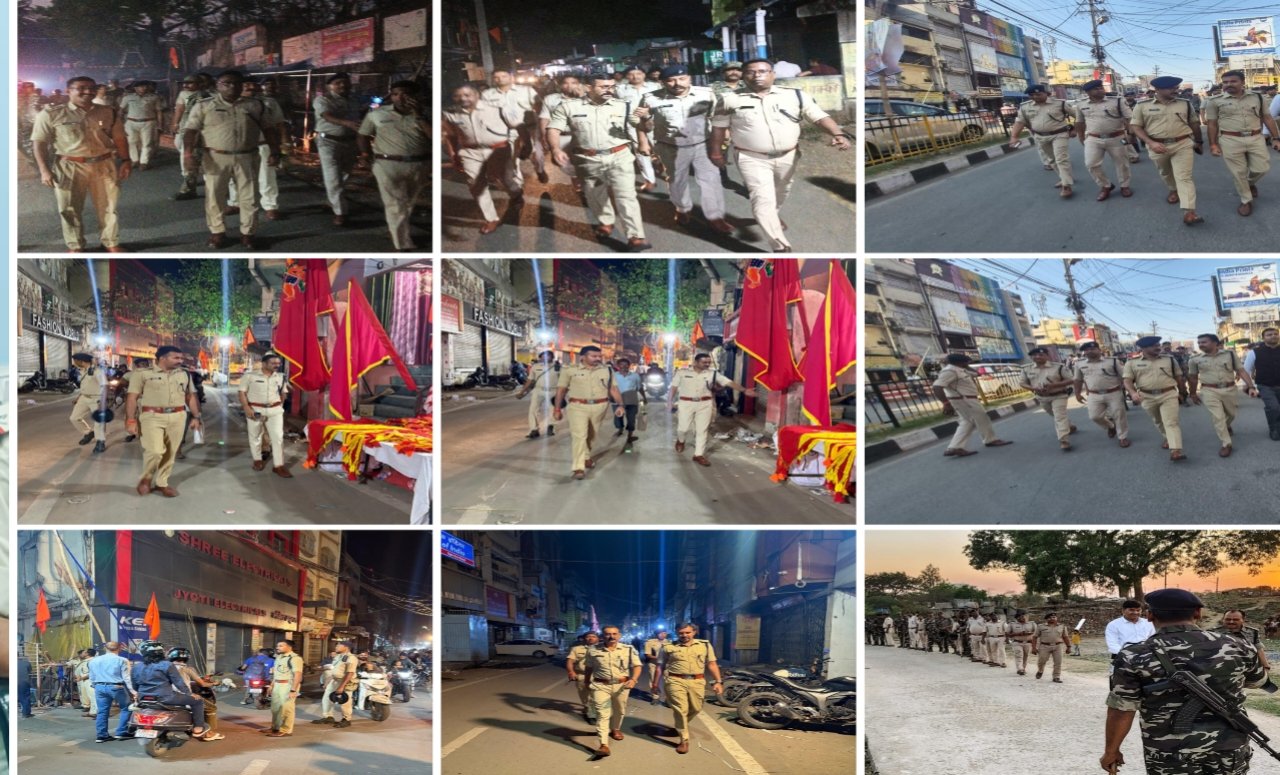 रामनवमी को लेकर पूरे झारखंड में पुलिस अलर्ट मूड में ...राज्य के लगभग सभी जिलों में फ्लैग मार्च निकाले गए। 1 20260326 220320