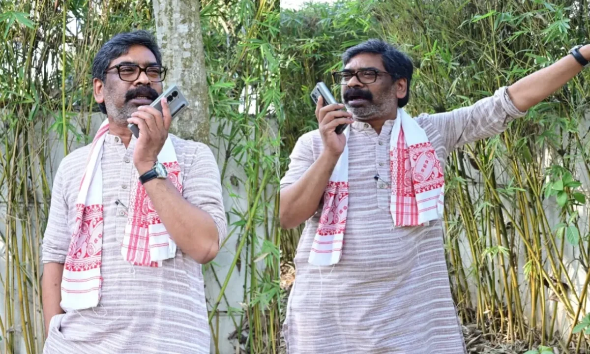 असम में हेमंत सोरेन के हेलीकॉप्टर को नहीं मिली उड़ान की अनुमति, फोन के जरिए जनसभा को किया संबोधित 11 20260406 193019