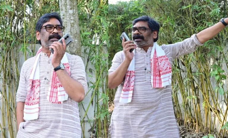 असम में हेमंत सोरेन के हेलीकॉप्टर को नहीं मिली उड़ान की अनुमति, फोन के जरिए जनसभा को किया संबोधित