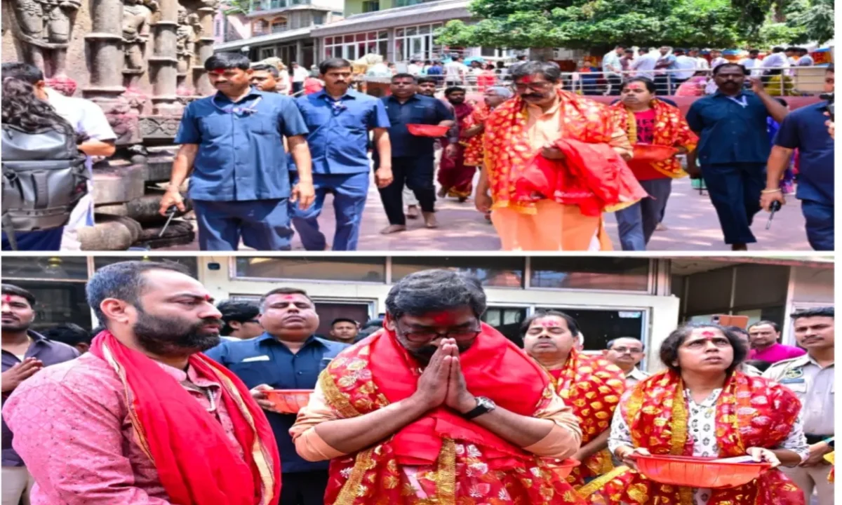 असम विधानसभा चुनाव-2026: चुनावी शोर थमते ही माँ कामाख्या (kamakhya temple)की शरण में पहुँचे सीएम हेमन्त सोरेन 41 20260407 160753 1