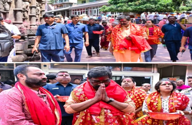 असम विधानसभा चुनाव-2026: चुनावी शोर थमते ही माँ कामाख्या (kamakhya temple)की शरण में पहुँचे सीएम हेमन्त सोरेन