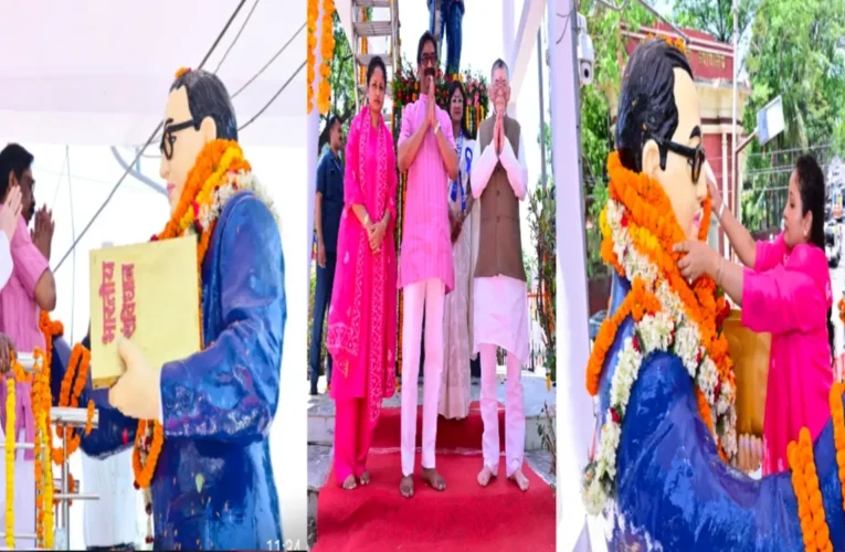 रांची: बाबा साहेब की 135वीं जयंती पर उमड़ा जनसैलाब, राज्यपाल और मुख्यमंत्री ने अर्पित किया श्रद्धासुमन 24 Ranchi: Massive Crowds Gather on Baba Saheb's 135th Birth Anniversary; Governor and Chief Minister Pay Tribute