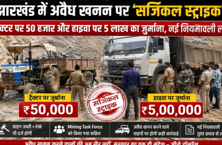 Surgical Strike' on Illegal Mining in Jharkhand: