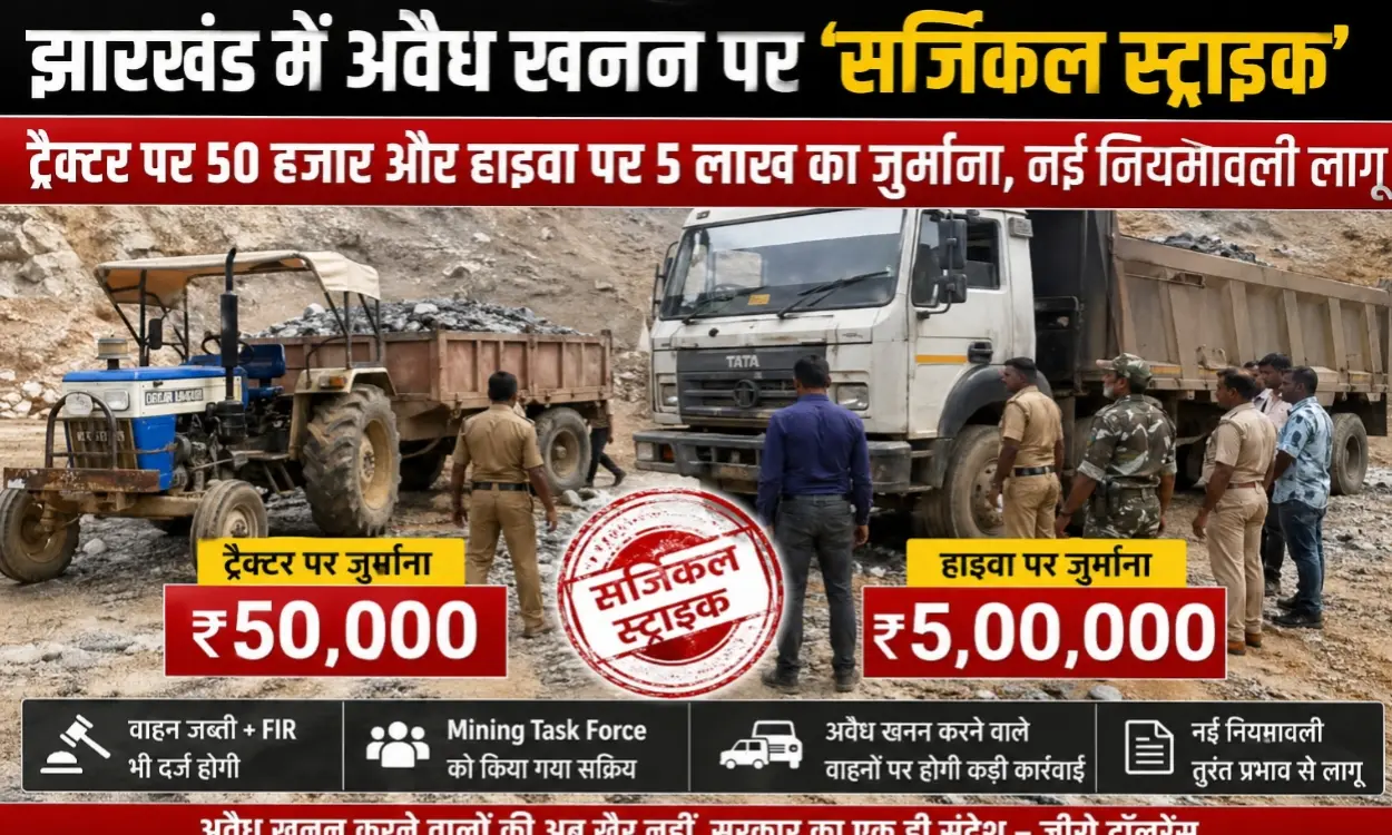 Surgical Strike' on Illegal Mining in Jharkhand: