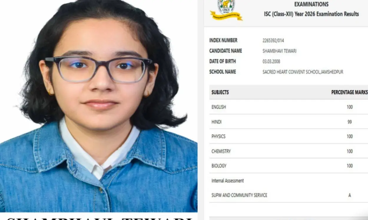 Shambhavi Tiwari Creates History: Becomes National Topper in ICSE Class 12 (Bio-Science)