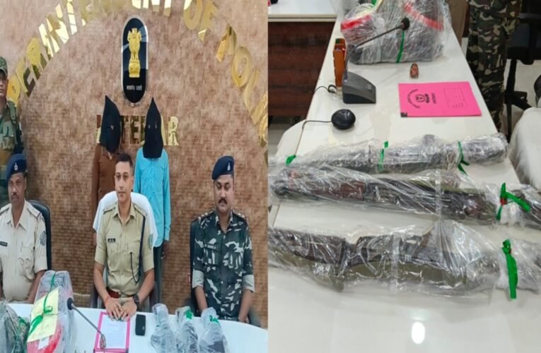 लातेहार पुलिस का ‘ऑपरेशन ड्रैगन 228’ सफल: जेजेएमपी के दो उग्रवादी गिरफ्तार, AK-47 और SLR बरामद