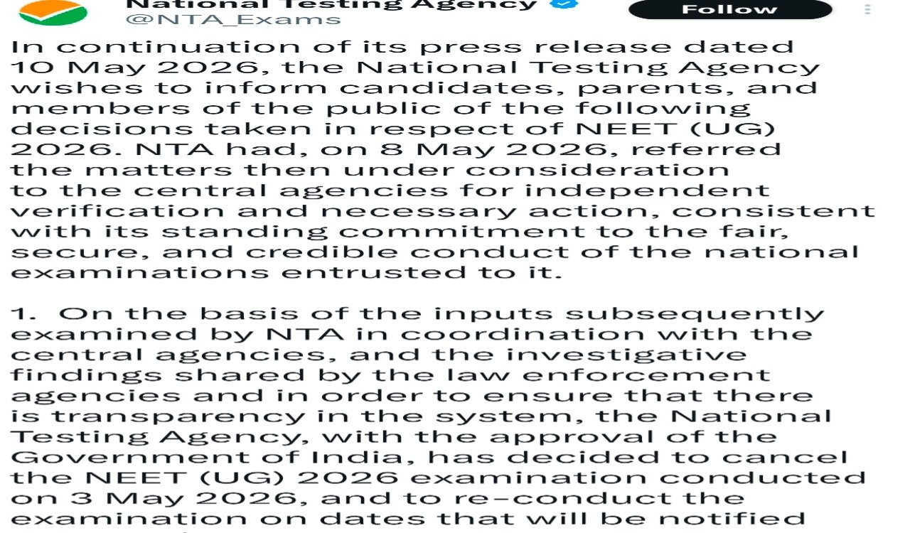 NEET UG 2026 Canceled,