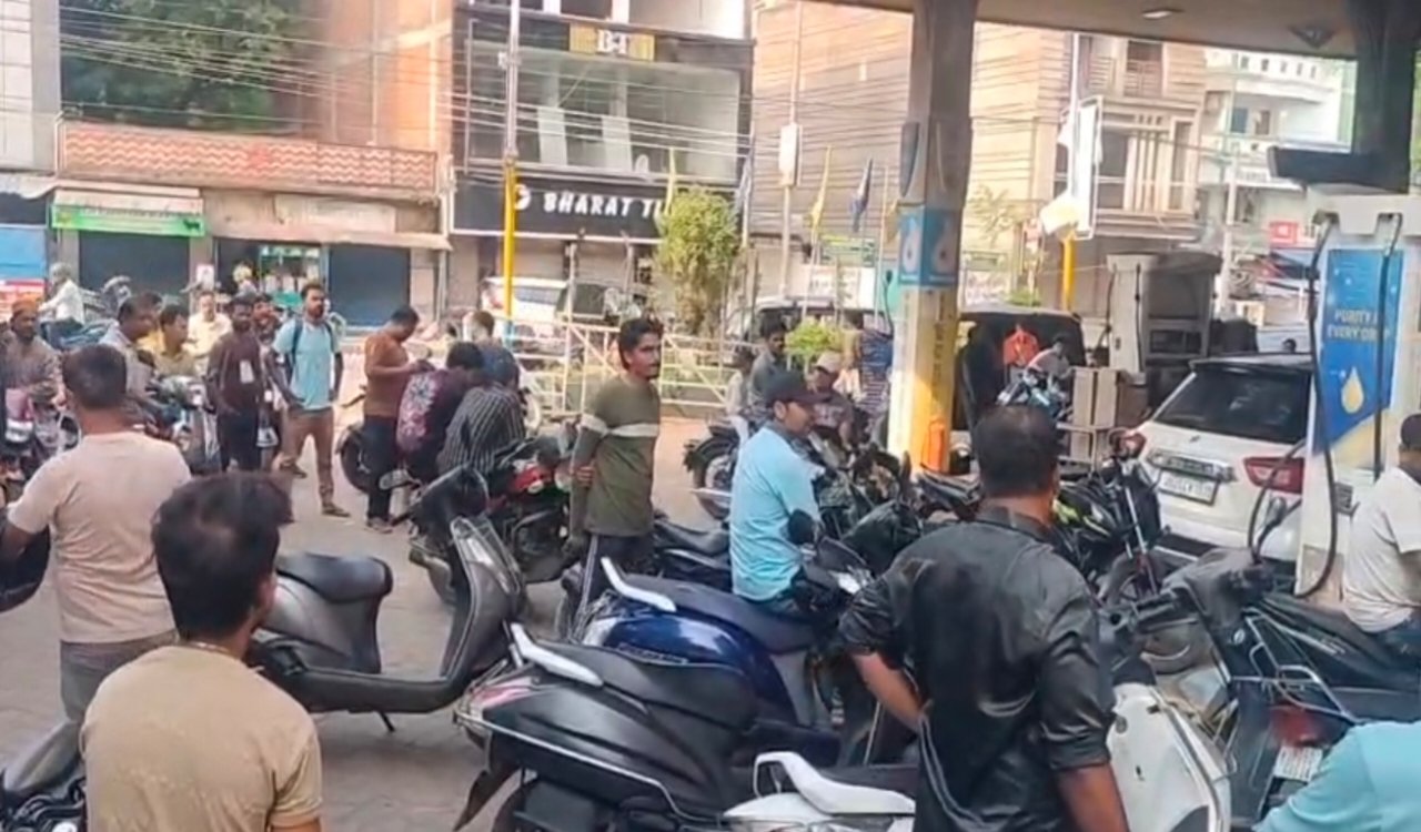 Trouble securing petrol and diesel in Jamshedpur.