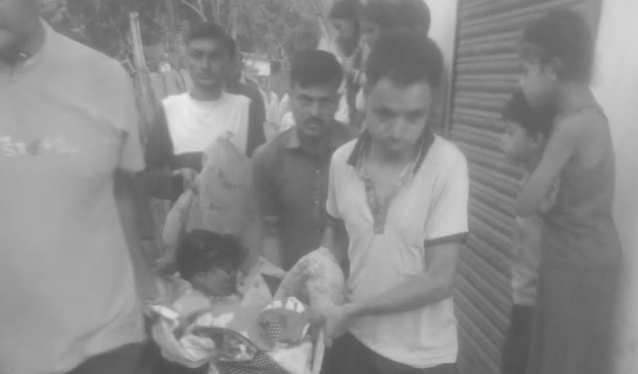 A young woman was shot inside her house and was referred to Ranchi in critical condition.