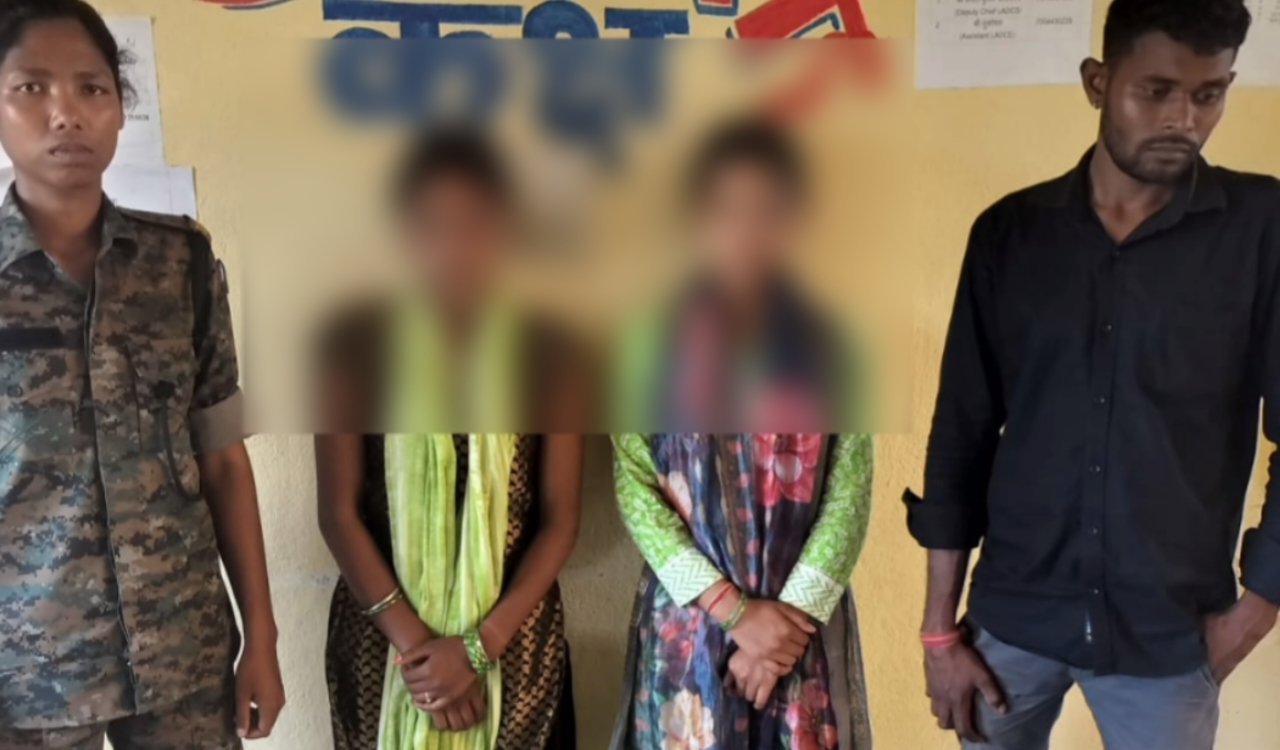 Two sisters left their home after being scolded by their family members, but were safely recovered by the police.