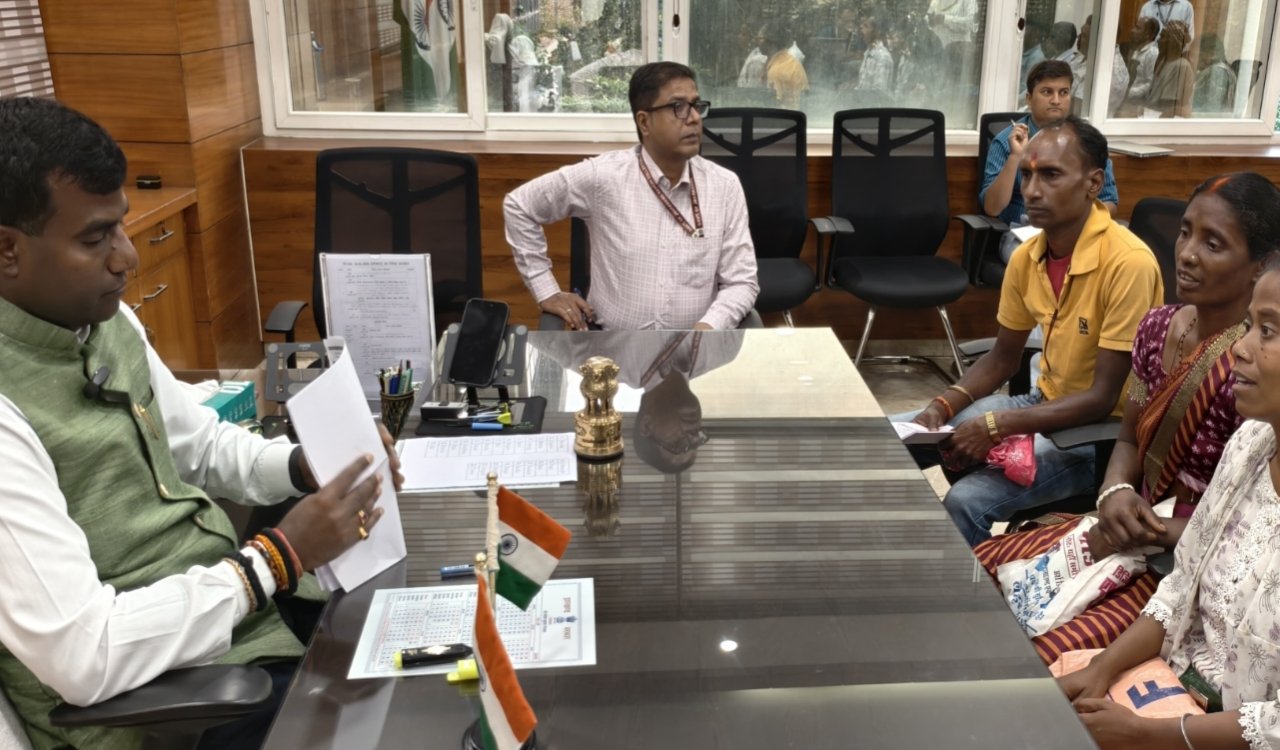 A sensitive administration was on display at the Janta Darbar, with handicapped Pankaj receiving an electric tricycle.