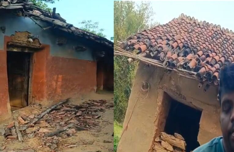 चांडिल में जंगली हाथी का तांडव: लावा बहेराडीह और काशीपुर में 5 घर तोड़े, अनाज चट किया; ग्रामीणों में दहशत