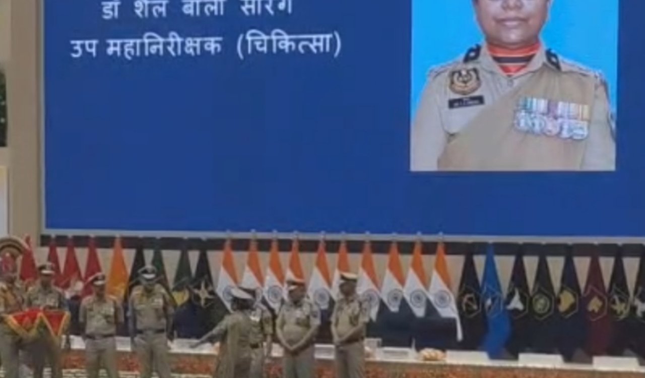 Simdega's daughter Dr. Shail Bala Soreng Tete receives President's Medal for outstanding service in BSF