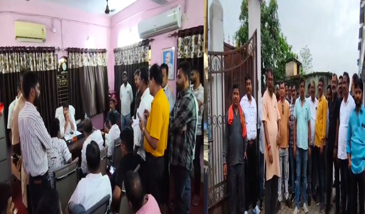 Jamshedpur nagar nigam Contractor protest