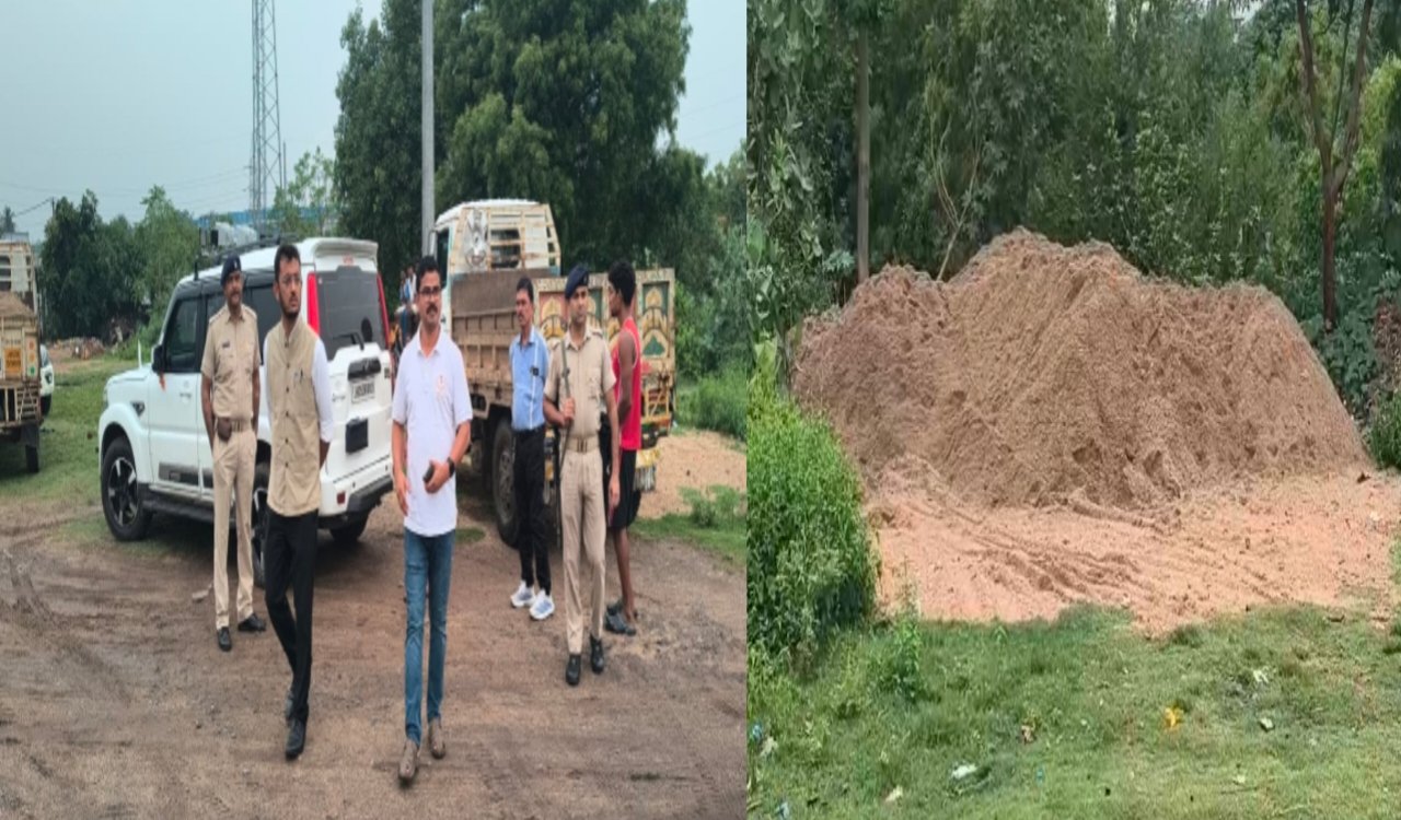 Jamshedpur: Action Against Illegal Sand Mafias