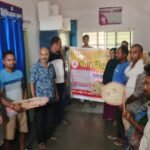 Shri Sarveshwari Group in Ranchi distributed 100 palm leaf hand fans to the needy and is running a free drinking water service.