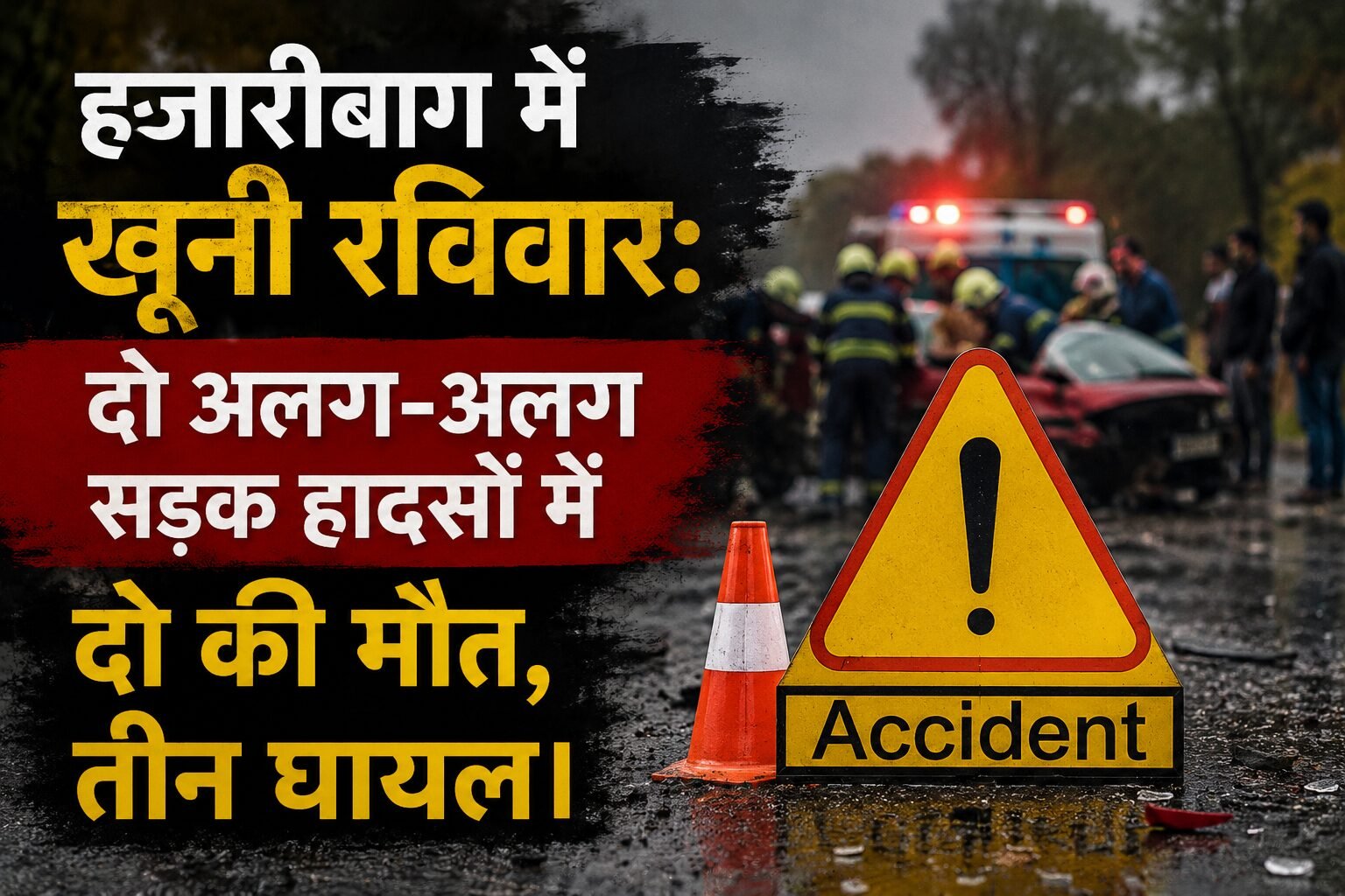 Bloody Sunday in Hazaribagh: Two killed, three injured in two separate road accidents