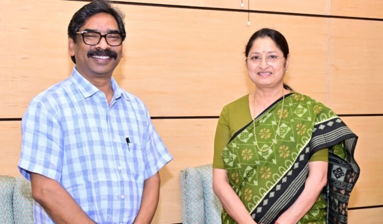 मुख्यमंत्री हेमन्त सोरेन से केंद्रीय मंत्री अन्नपूर्णा देवी ने की शिष्टाचार मुलाकात
