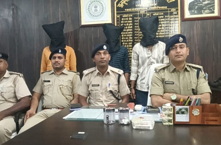 Major crackdown on brown sugar in Godda, three arrested with 2.78 grams of the drug