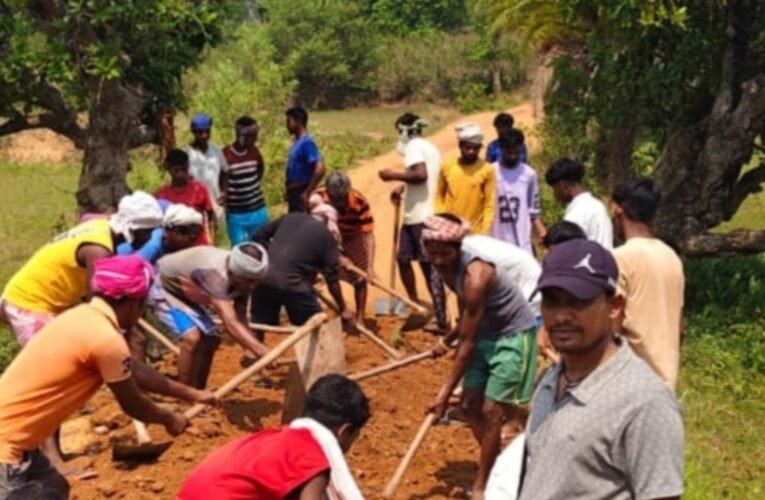 Angered by administrative neglect, villagers built a 5-km road through voluntary labor, setting an example of self-reliance.