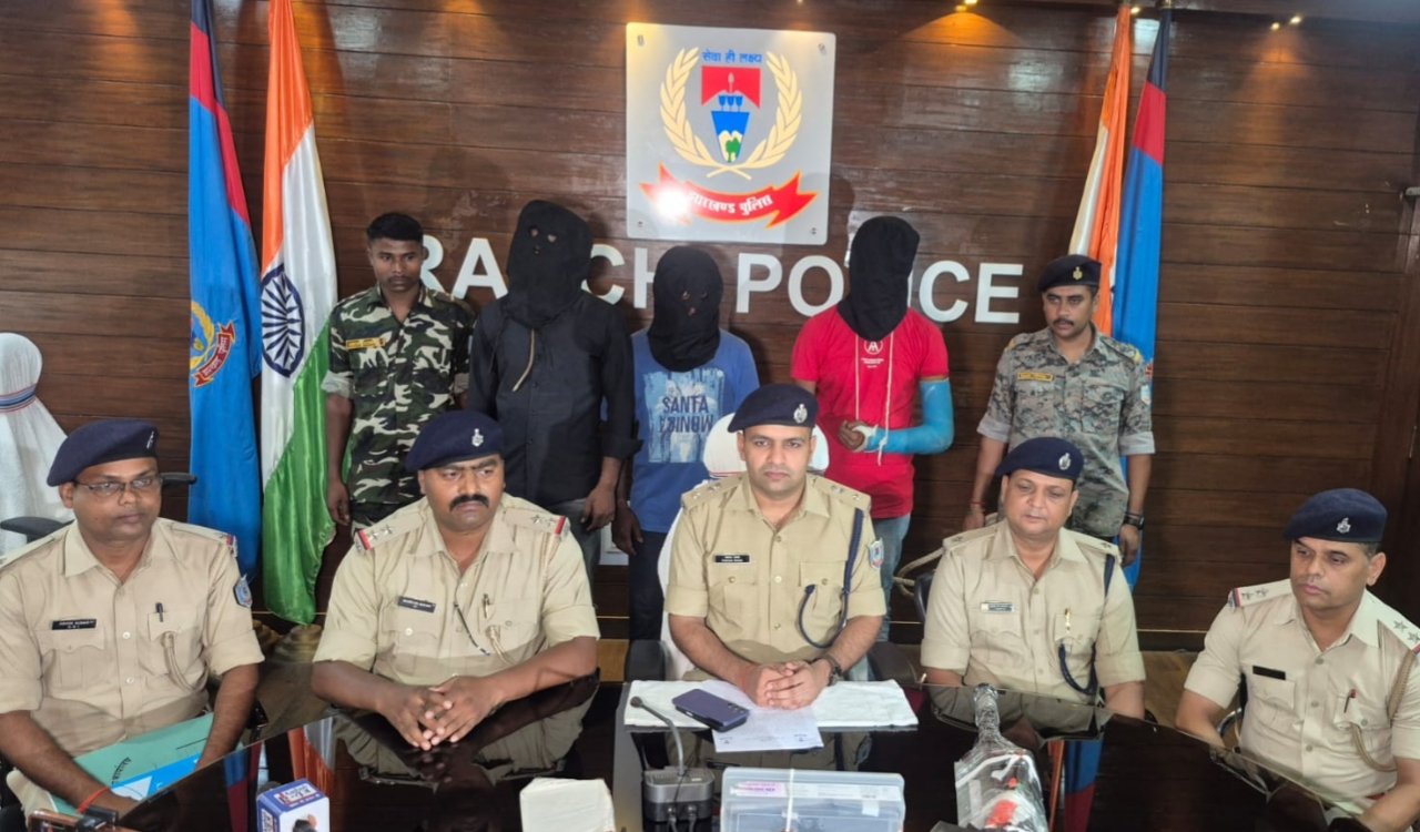 Major crime plot foiled in Ranchi, three criminals arrested with weapons and car
