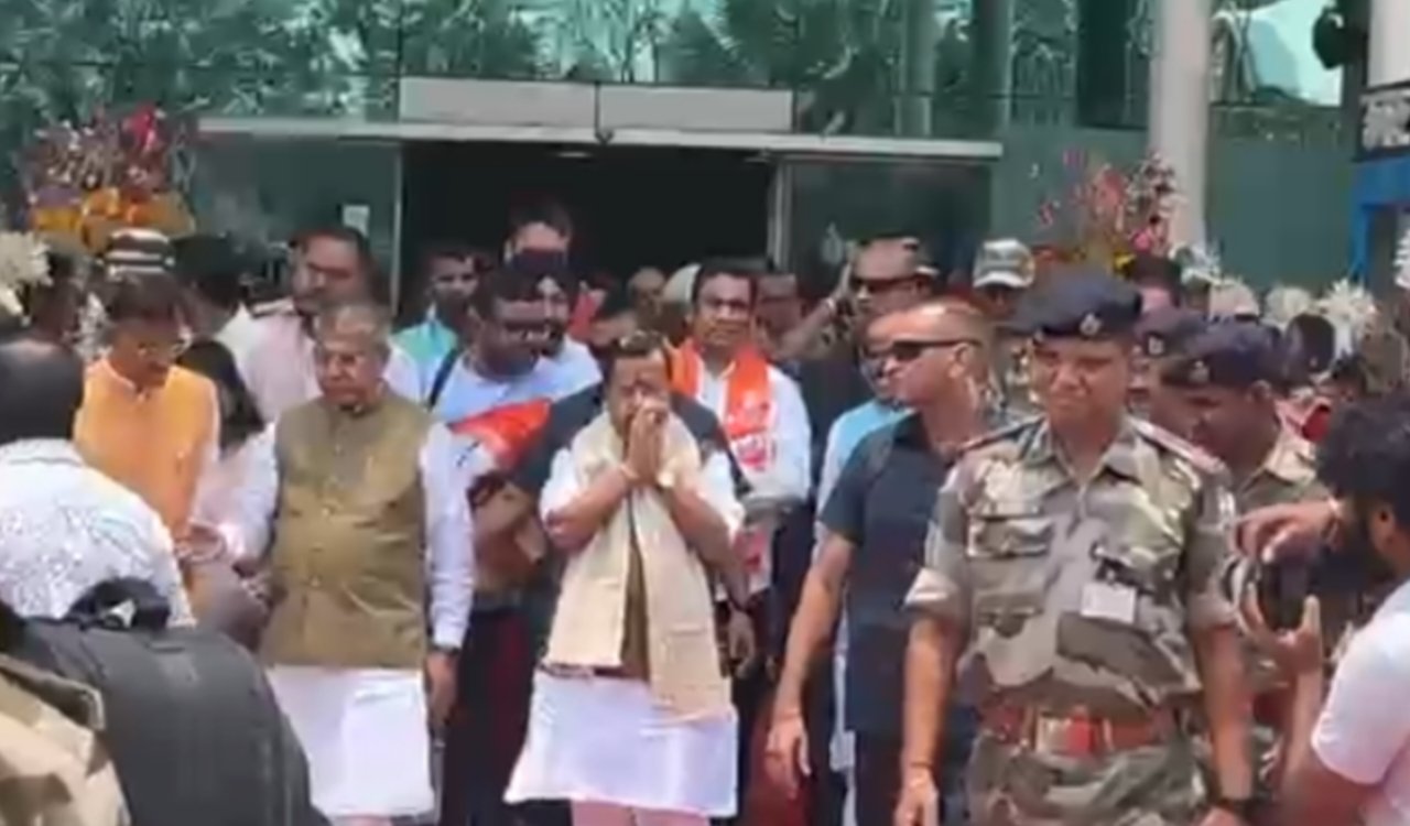 BJP National President Nitin Nabin arrives in Ranchi on a two-day visit, workers are excited