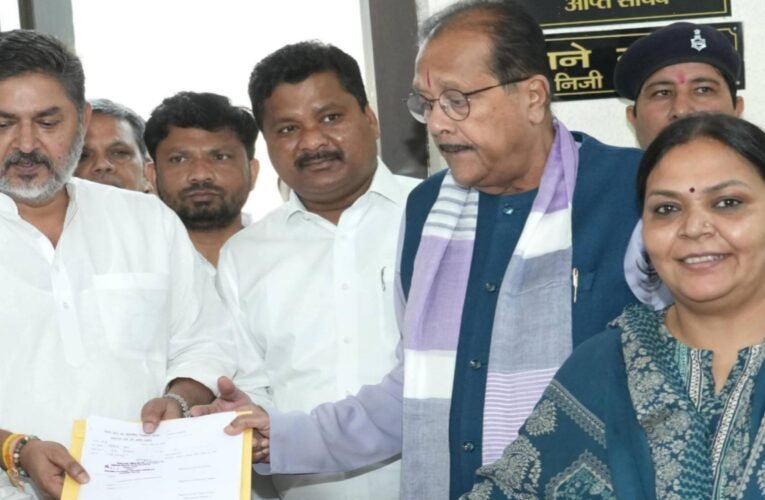 Rajya Sabha elections: Congress candidate Pranav Jha files nomination, lawmakers engage in show of strength