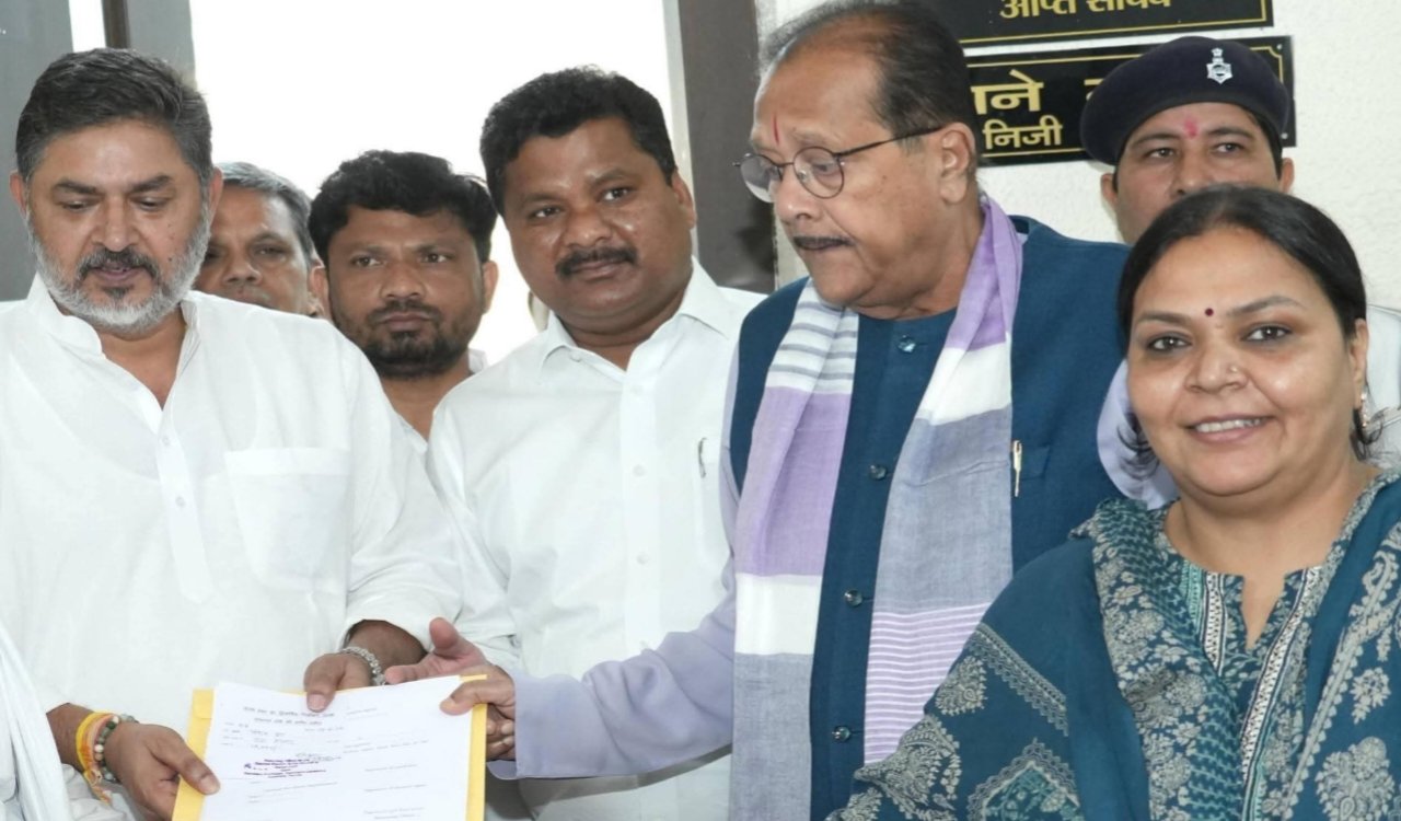 Rajya Sabha elections: Congress candidate Pranav Jha files nomination, lawmakers engage in show of strength