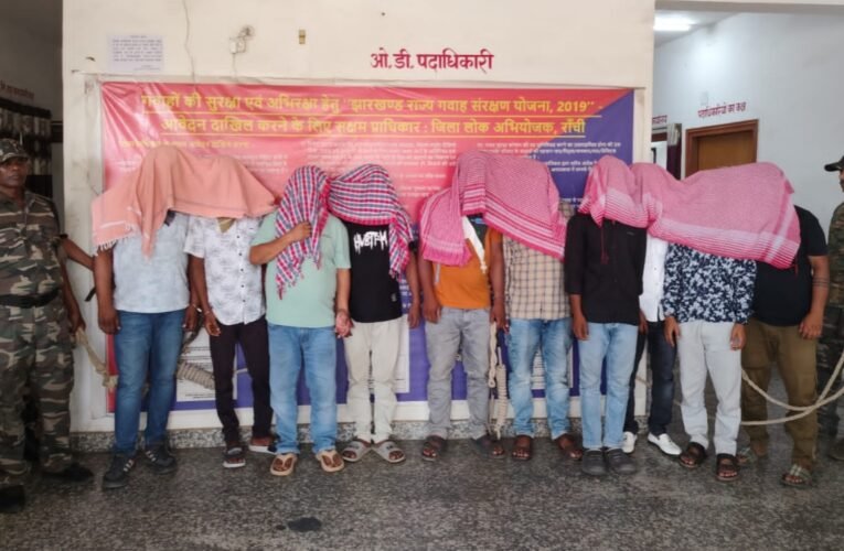 Police raid gambling den in Ranchi, 10 gamblers arrested, Rs 53,000 recovered
