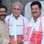 Bhupesh Baghel and Ajay Sharma made a courtesy call on Chief Minister Hemant Soren