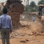 Bulldozers run on encroachment in Bandhagari, 5 illegal structures removed