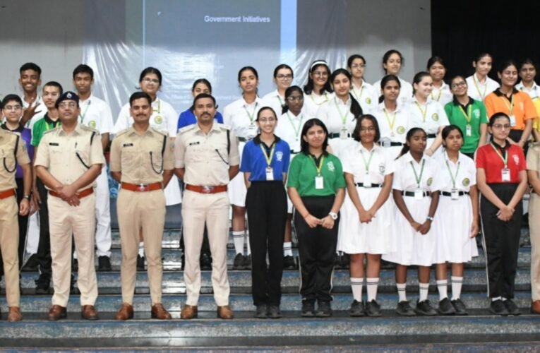 Awareness program held at DPS School, Jagannathpur; students informed about cybercrime and the adverse effects of substance abuse.