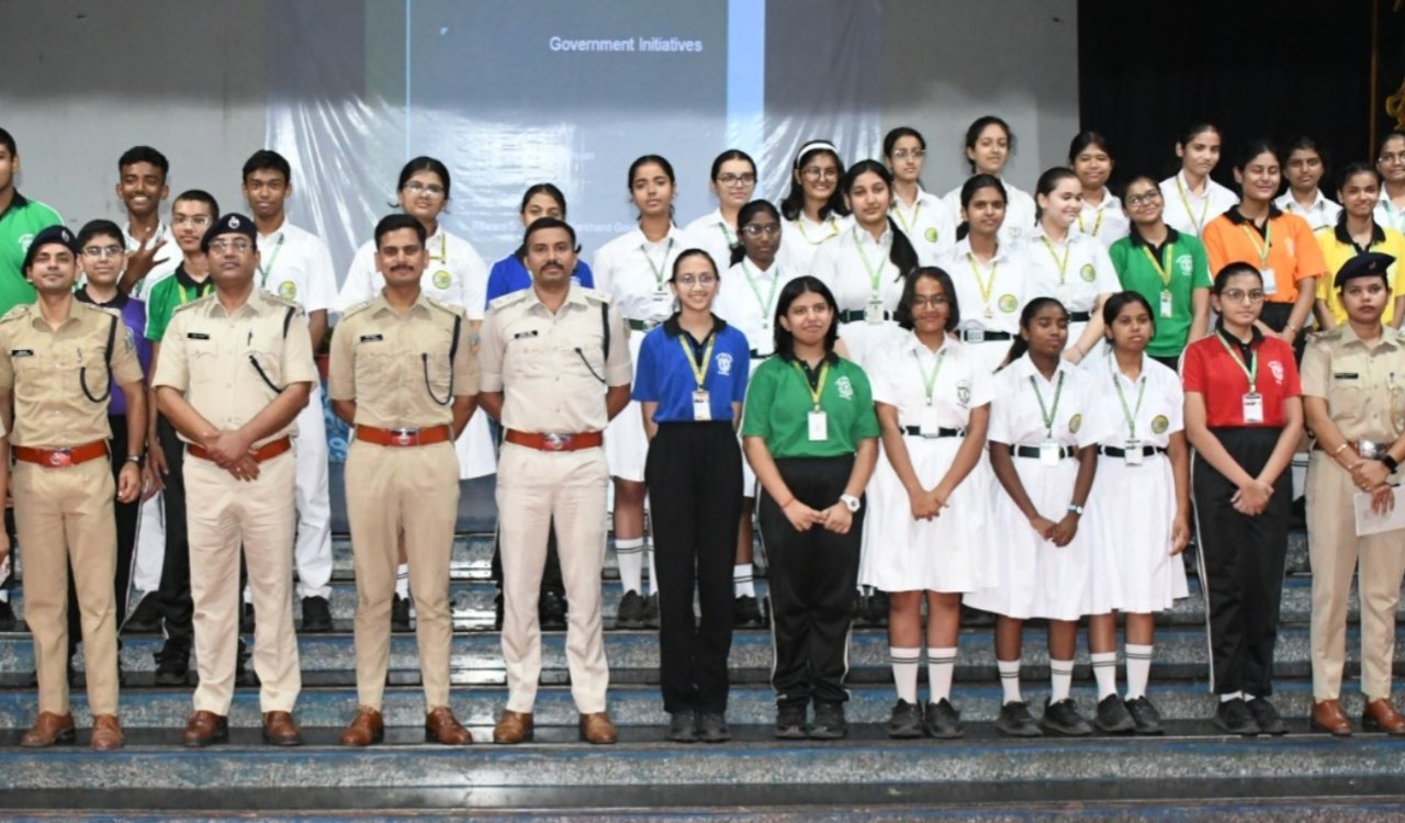 Awareness program held at DPS School, Jagannathpur; students informed about cybercrime and the adverse effects of substance abuse.