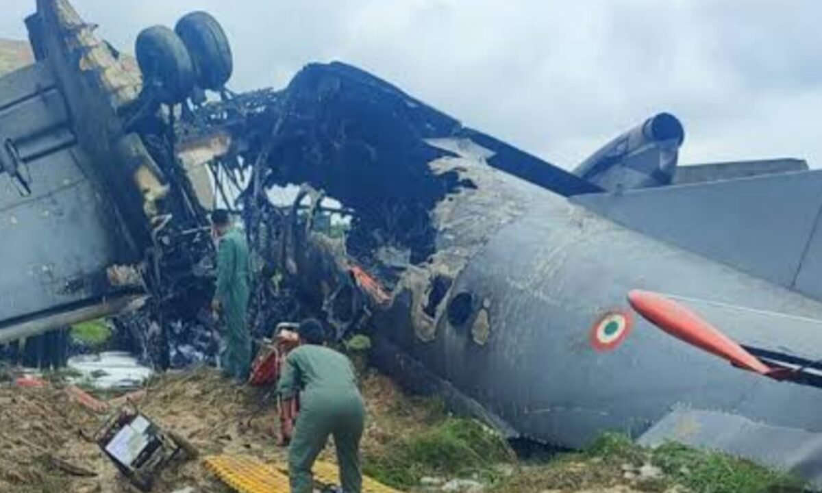 AN-32 aircraft crashes at Assam's Jorhat Air Force Station; accident occurred during landing.