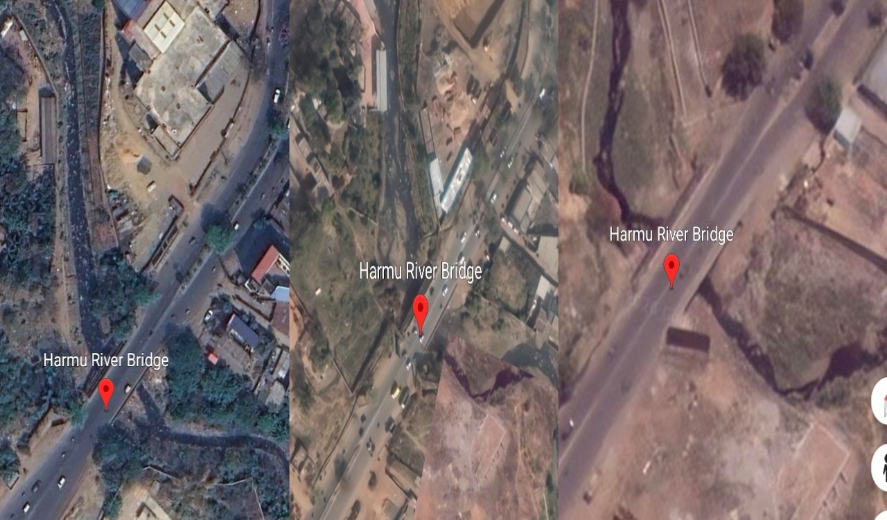 The face of the Harmu River has changed over 14 years.