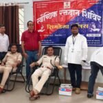 Jawans set an example of humanity through blood donation; camp organized at Police Lines, Simdega.