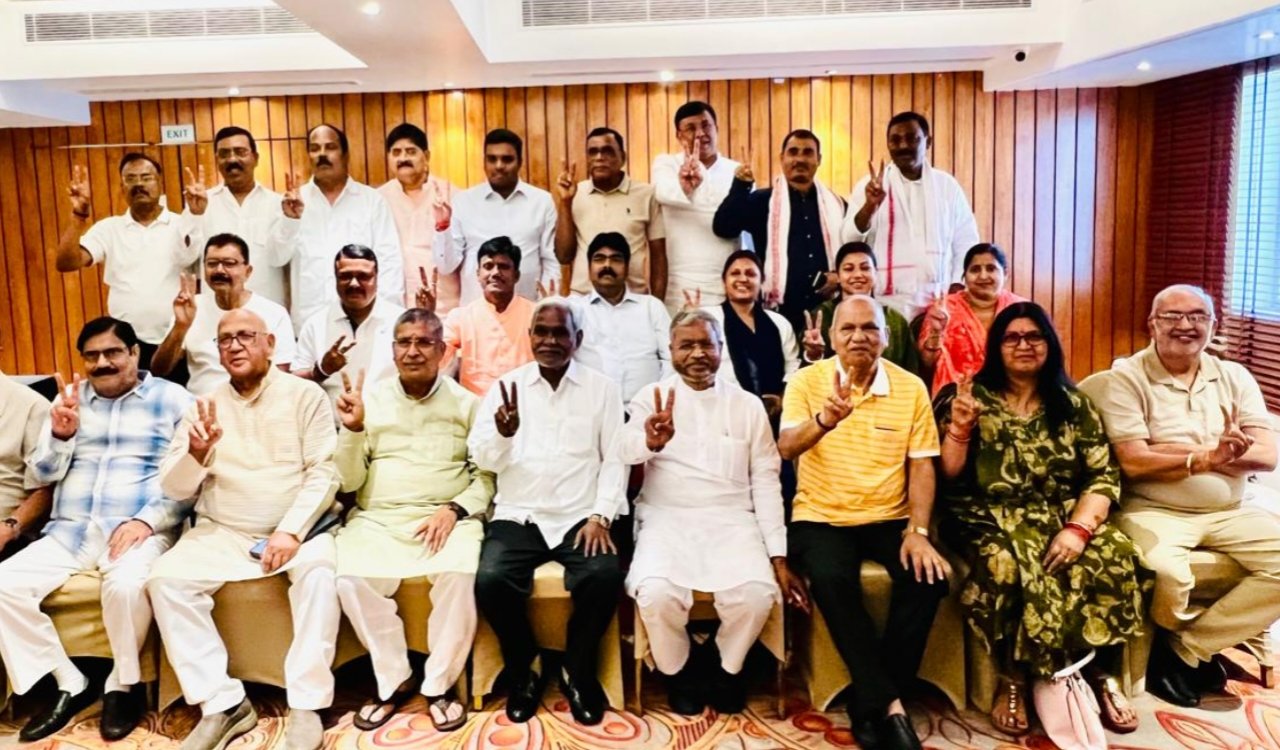 Rajya Sabha Elections: NDA MLAs show unity at Radisson Blu; mock poll training conducted.