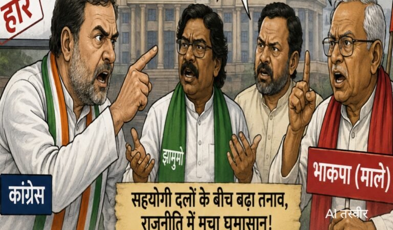 राज्यसभा चुनाव में हार के बाद झारखंड महागठबंधन में घमासान, कांग्रेस ने राजद को मंत्रिमंडल से बाहर करने की उठाई मांग