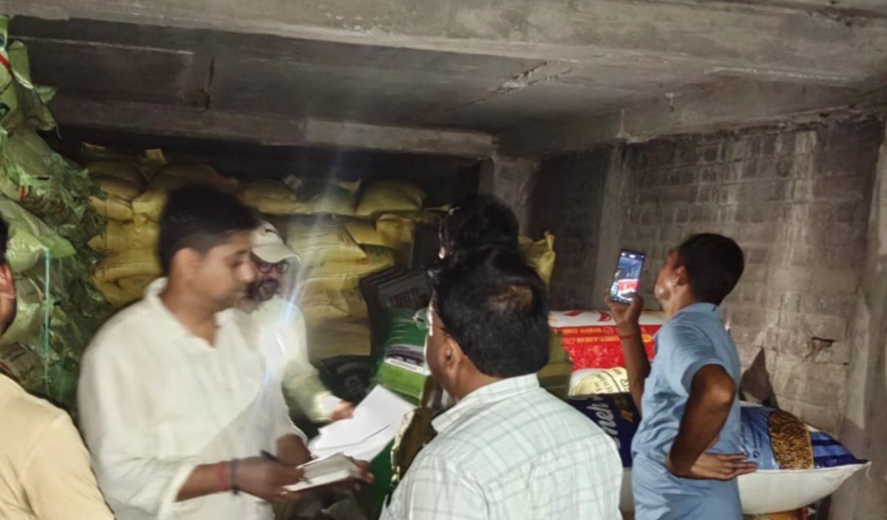 Major action following Deputy Commissioner's tip-off: Massive consignment of Urea and DAP stockpiled for black marketing seized.