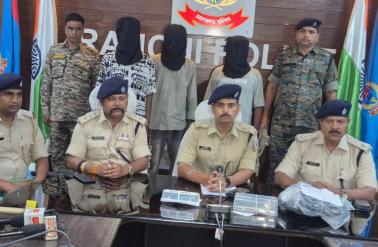 Ranchi Police bust inter-state bike theft gang; 3 arrested, 6 stolen motorcycles recovered.
