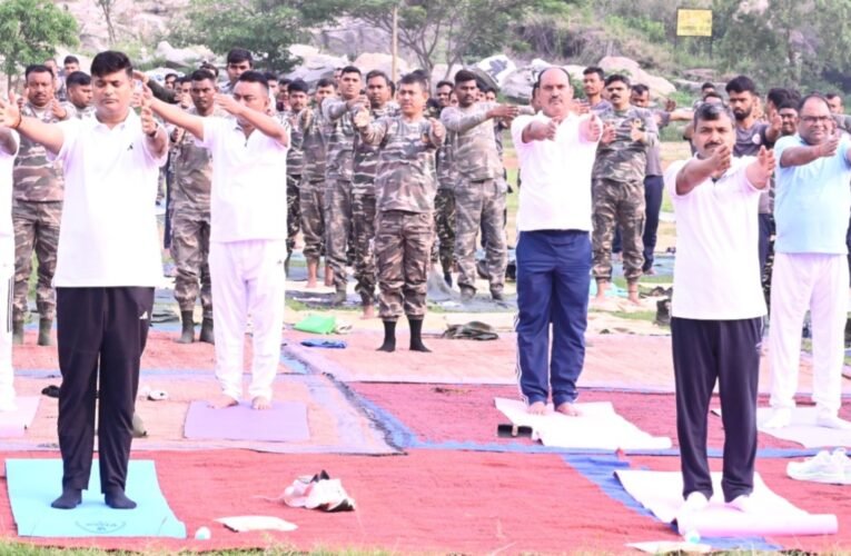 Grand Yoga Event Organized at Jharkhand Jaguar on International Yoga Day