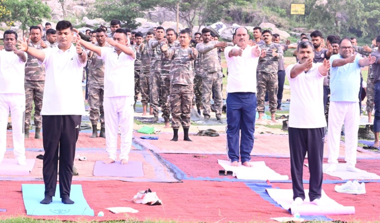 Grand Yoga Event Organized at Jharkhand Jaguar on International Yoga Day